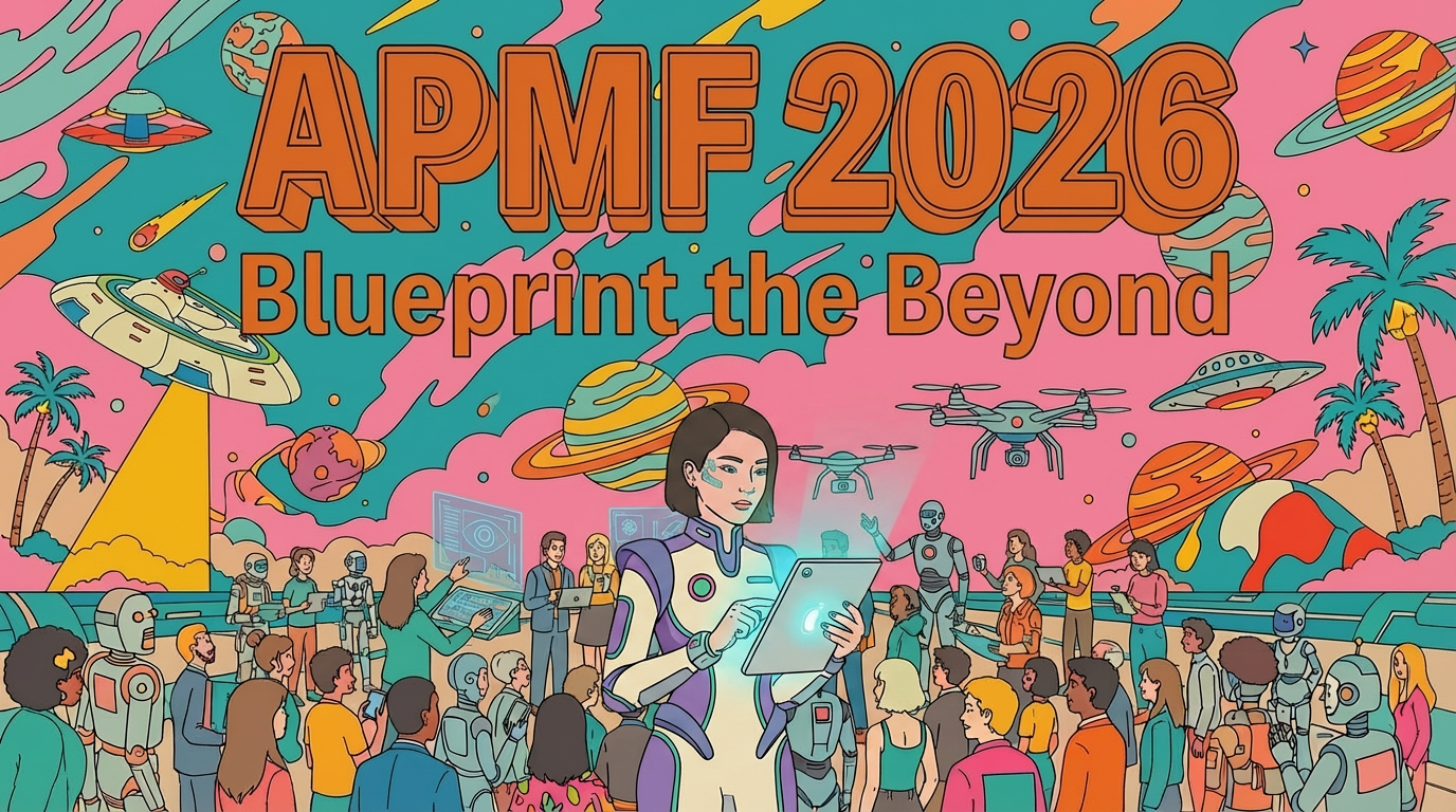 APMF 2026 — Blueprint The Beyond manifesto artwork
